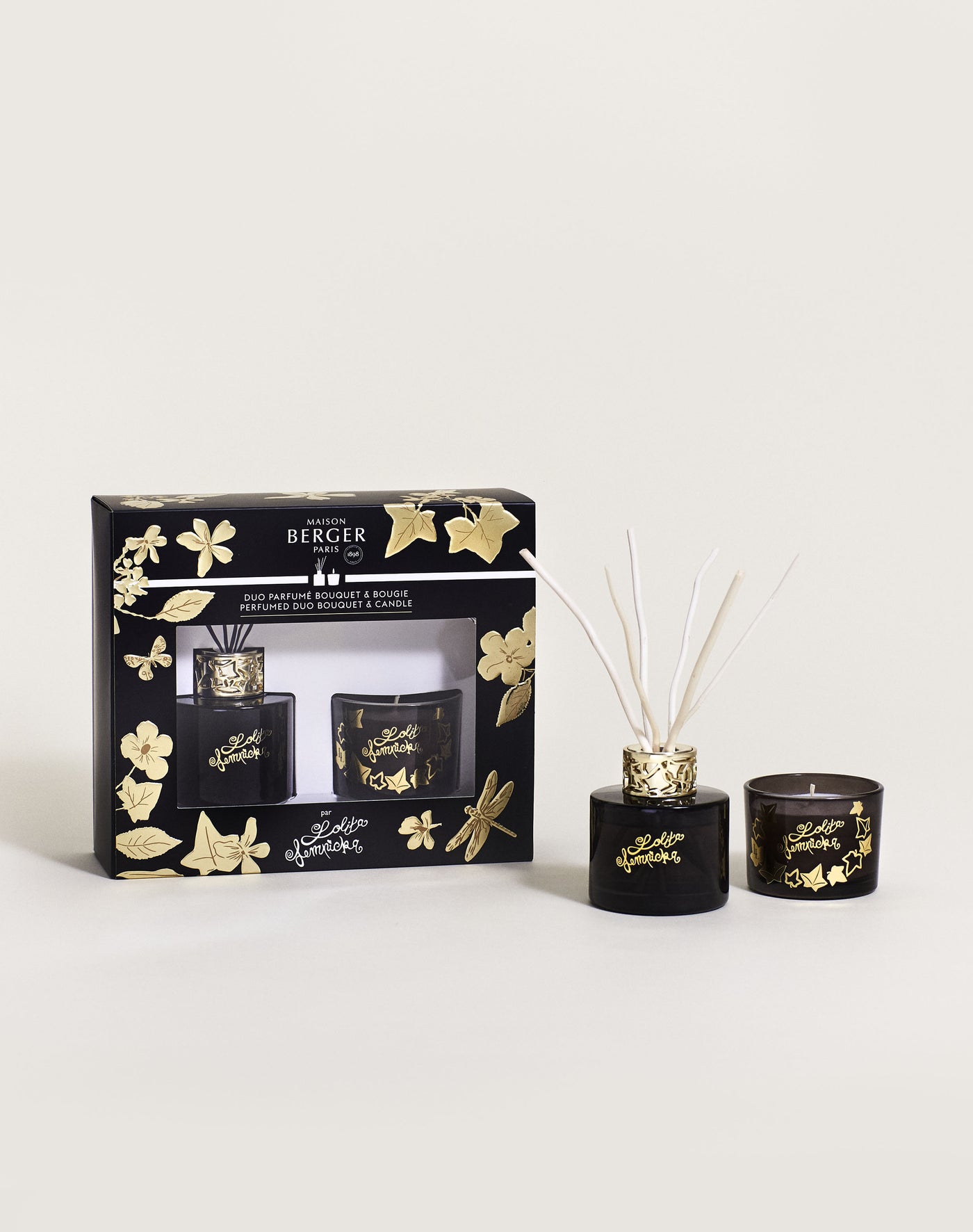 Duo mini parfumverspreider & geurkaars Lolita Lempicka Black Edition